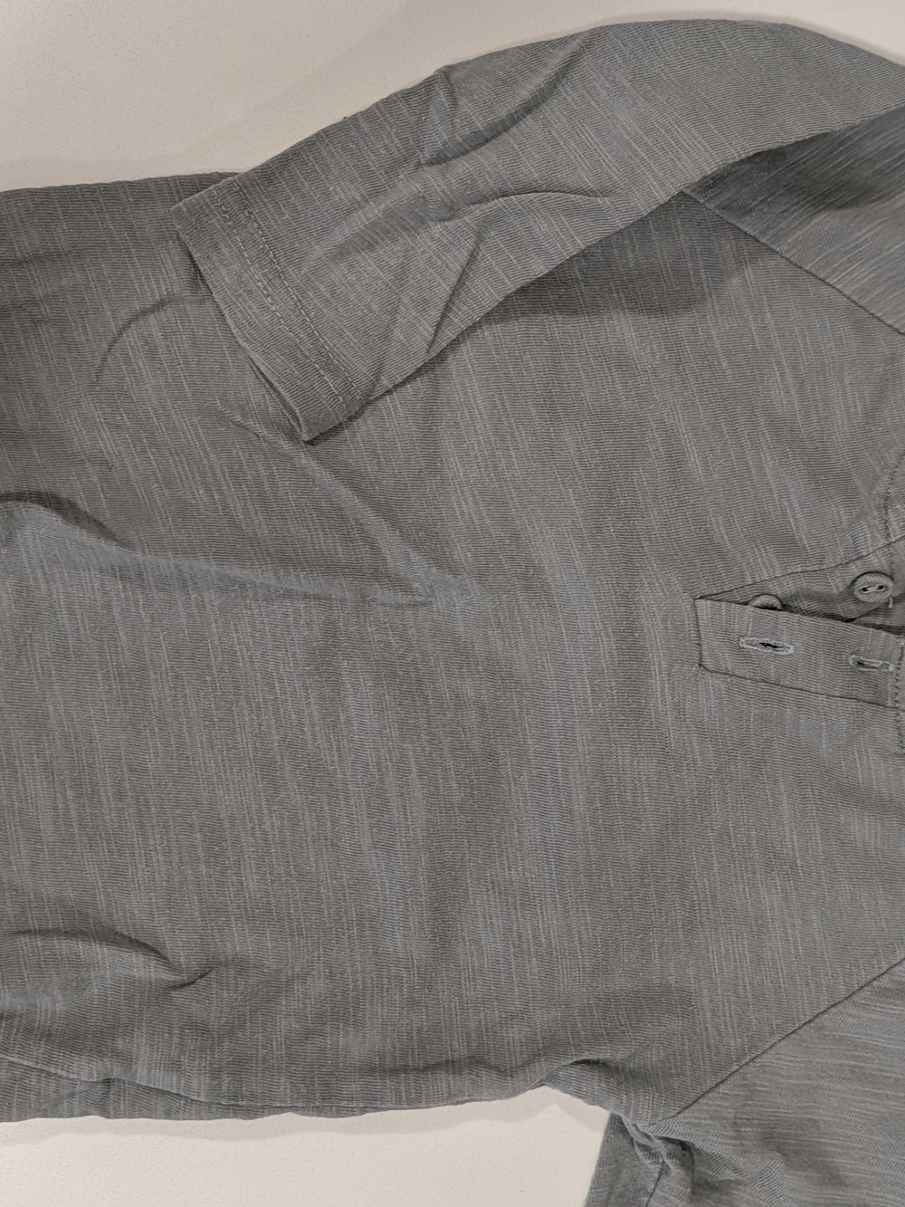 Gray Short Sleeve Button Polo Jamie Kay 6-12m